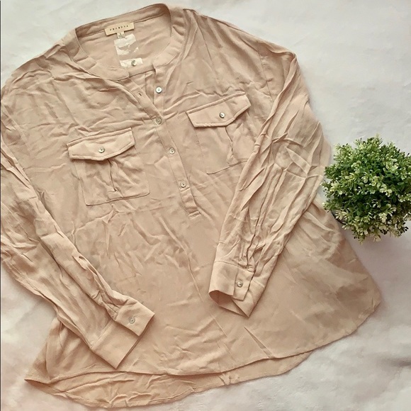 Promesa Tops - 🆕 Promesa Tan Button Down Shirt
